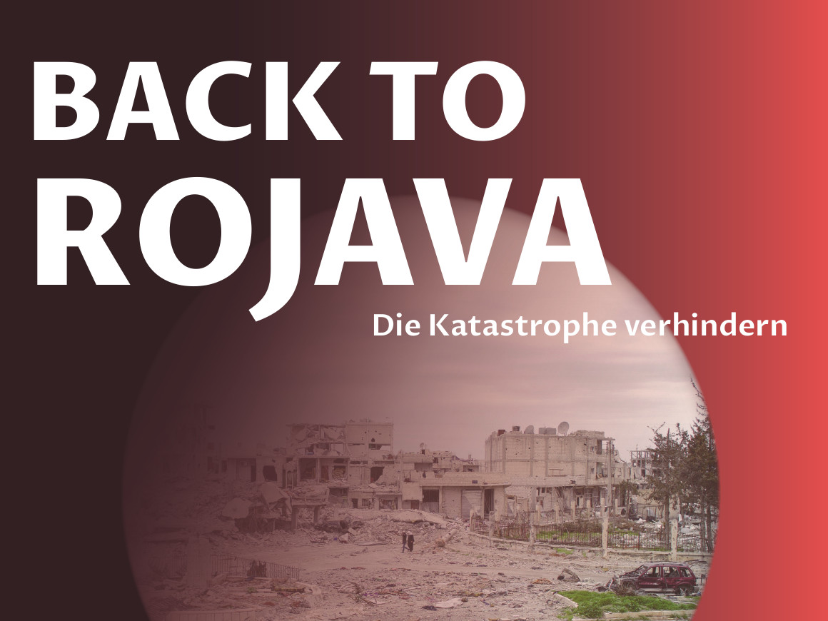 Back to Rojava medico international Hannover verdi Bildungswerk AStA LUH Rosa-Luxemburg-Stiftung