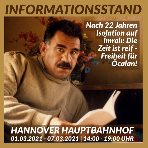 Infostand Abdullah Öcalan Hannover