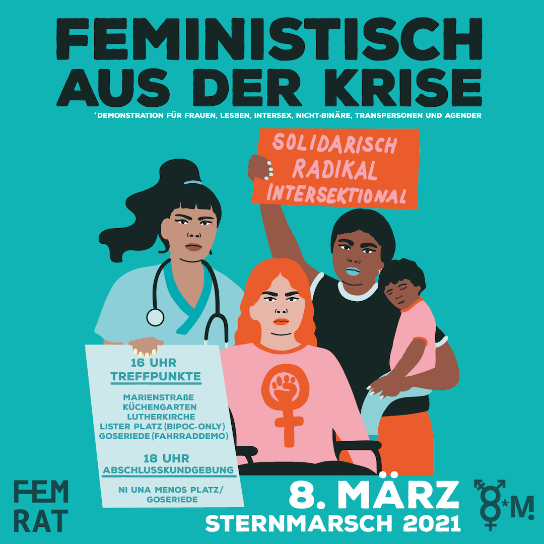 8. März 2021 Hannover Feministischer Rat Frauenrat Ronahi